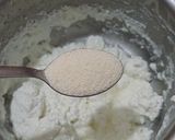 A picture of step 1 of Chhena poda.