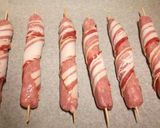 A picture of step 2 of Big piggies in blankets.