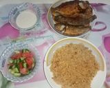 صورة لخطوة 8 من وصفة اكلة سمك بلطي مقلي وارز وسلطه وطحينه 🍚🐟🥗