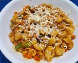 A picture of step 3 of Indo Chinese Macaroni.