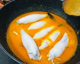 Foto langkah ke 6 dari resep Gulai Cumi Isi Tahu.