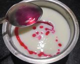 A picture of step 3 of Thandai Rose lassi.