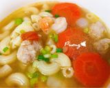 รูปขั้นตอนการทำที่ 11 ของ ซุปมักกะโรนีกุ้ง