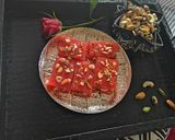 A picture of step 7 of Karachi Halwa/jelly halwa.