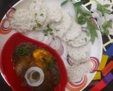 A picture of step 8 of Malabar idiyappam & egg curry.