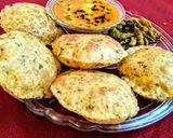 A picture of step 9 of Masaledar Spicy Aalo With Ajwain Methi Puri.