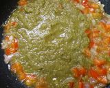 A picture of step 3 of Thai style veg Manchurian.