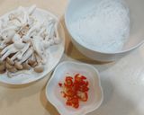 菇菇炒冬粉的食譜步驟1照片