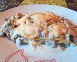 Pas rețetă Lasagna-pasticcio cu sos alb de brânzeturi, șuncă și ciuperci 5 fotografie