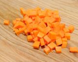 A picture of step 1 of Mango jam.