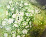 A picture of step 2 of Okra soup.