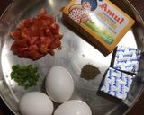 A picture of step 1 of Cheese Tomato Egg Toast.