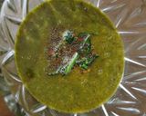 A picture of step 4 of Curry leaves chutney.