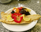 Foto del paso 4 de la receta: Filet de Merluza rebozada con verduras al horno