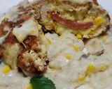 A picture of step 4 of Cordon bleu #mycookbook.