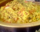 A picture of step 6 of Fried Rice and Coslow.