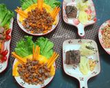 Hình bước làm 6 của món Bàn tiệc với các món từ bò và trứng
