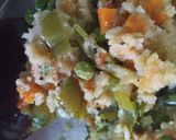 A picture of step 1 of Mixed veg upma.