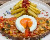 Foto del paso 11 de la receta: Tosta de Pisto Manchego, Huevo plancha & Bastones de Patata al horno