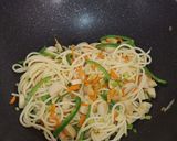 A picture of step 3 of Spaghetti with sausages.