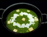 A picture of step 6 of Palak Paneer.