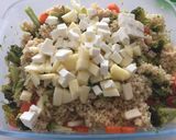 Foto del paso 4 de la receta: Bulgur con pollo, verduras al vapor y manzana