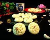 A picture of step 7 of Instant Kesar Peda.