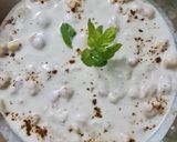 A picture of step 4 of Boondi raita.
