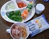 รูปขั้นตอนการทำที่ 2 ของ ซุปมักกะโรนี,หมูสับ,เต้าหู้ไข่ - คีโต