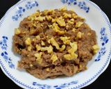 A picture of step 5 of Sapodilla walnut halwa.