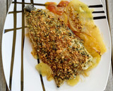 Foto del paso 7 de la receta: Corvina al horno con costra de frutos secos