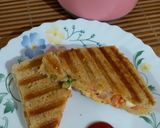 A picture of step 7 of Grilled Cheese Sandwich with Egg & Vegetables.