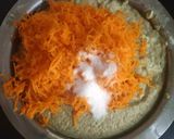 A picture of step 3 of Moong dal carrot idli.