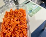 A picture of step 3 of Red Lentil Pasta with Pumpkin Cream, Spinach, and Feta.