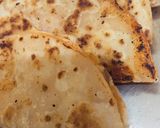 A picture of step 5 of Roti pakoda.