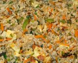A picture of step 2 of Brown Fried Rice with Vegetables.