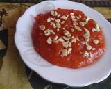 A picture of step 2 of Karachi halwa.