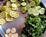 A picture of step 1 of Detox water.