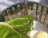 A picture of step 3 of Spinachsmoothie#weeklyjikoni challenge.