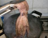 A picture of step 1 of Potato and octopus salad.
