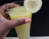 A picture of step 2 of Cucumber juice.