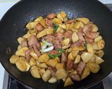 醬香杏鮑菇炒香腸的食譜步驟4照片