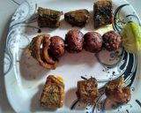 A picture of step 9 of Khatta meetha karela(bitter gourd).