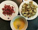 Foto del paso 2 de la receta: Tortilla de Alcachofas con Jamón Ibérico