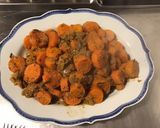 Une image de l'étape 9 de Carottes des sables aux épices, estragon et oignon de roscoff.