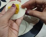 A picture of step 5 of Mango Cheese Fried Modak.