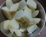 A picture of step 1 of Chatpate Dahi Aloo.