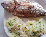 Foto del paso 5 de la receta: Sama al horno con papas de Sanlucar