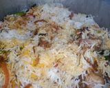 A picture of step 7 of Smokey Chicken Biryani.