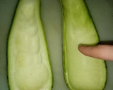 Foto del paso 2 de la receta: Calabacín relleno de vegetales gratinado 🥒